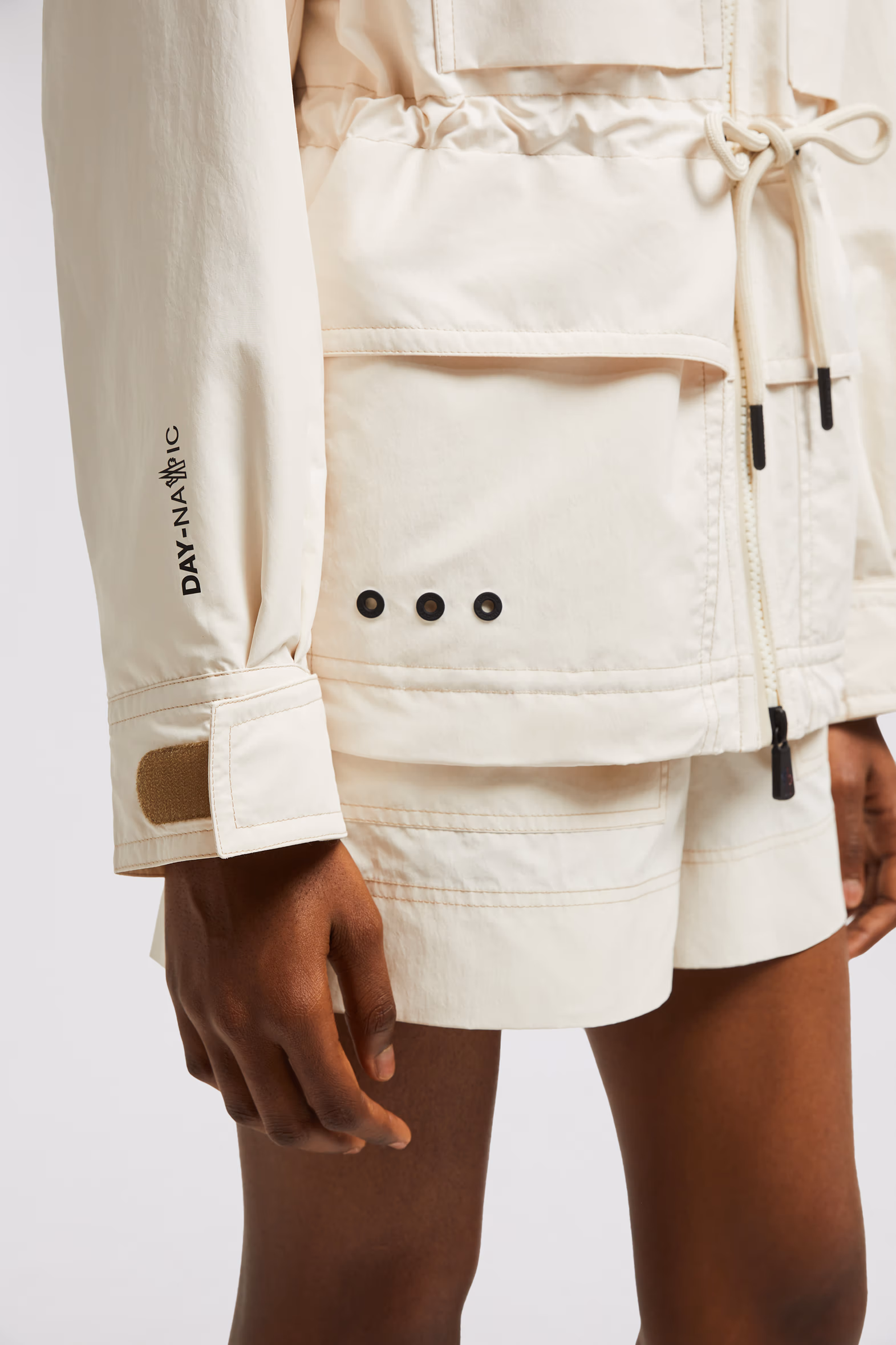 Nimba Hooded Field Down Jacket Women White Moncler 6